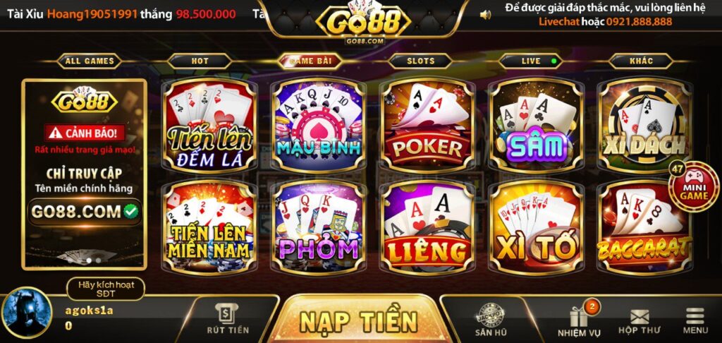 Go88 - Khám Phá Thiên Đường Đổi Thưởng Hàng Đầu 2024 1 Kho game đổi thưởng go88 đa dạng